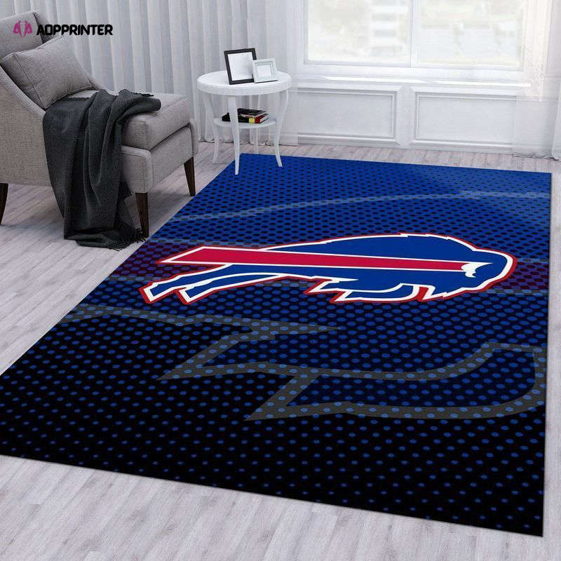 buffalo bills rug living room floor decor fan gifts 39