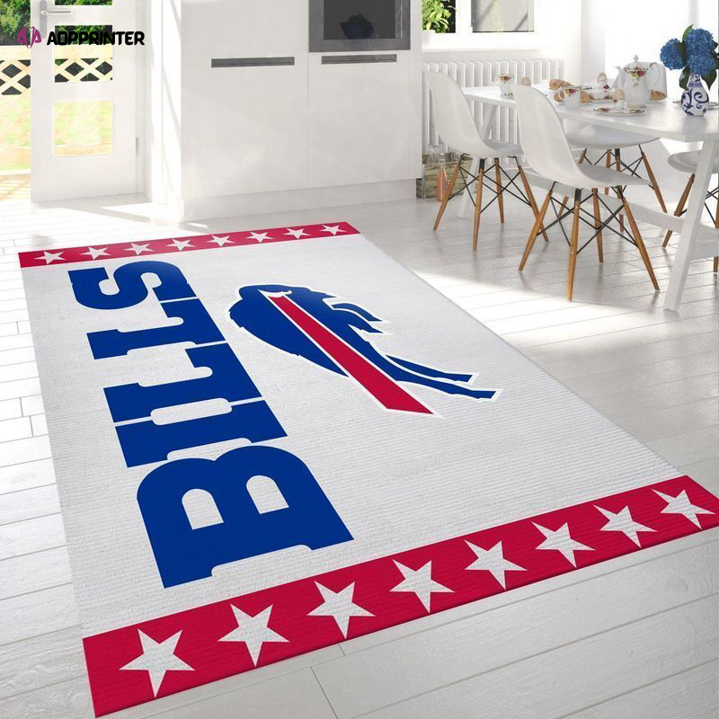 buffalo bills rug living room floor decor fan gifts 69