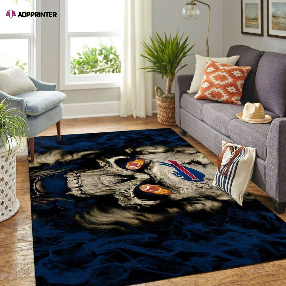 buffalo bills rug living room floor decor fan gifts 79