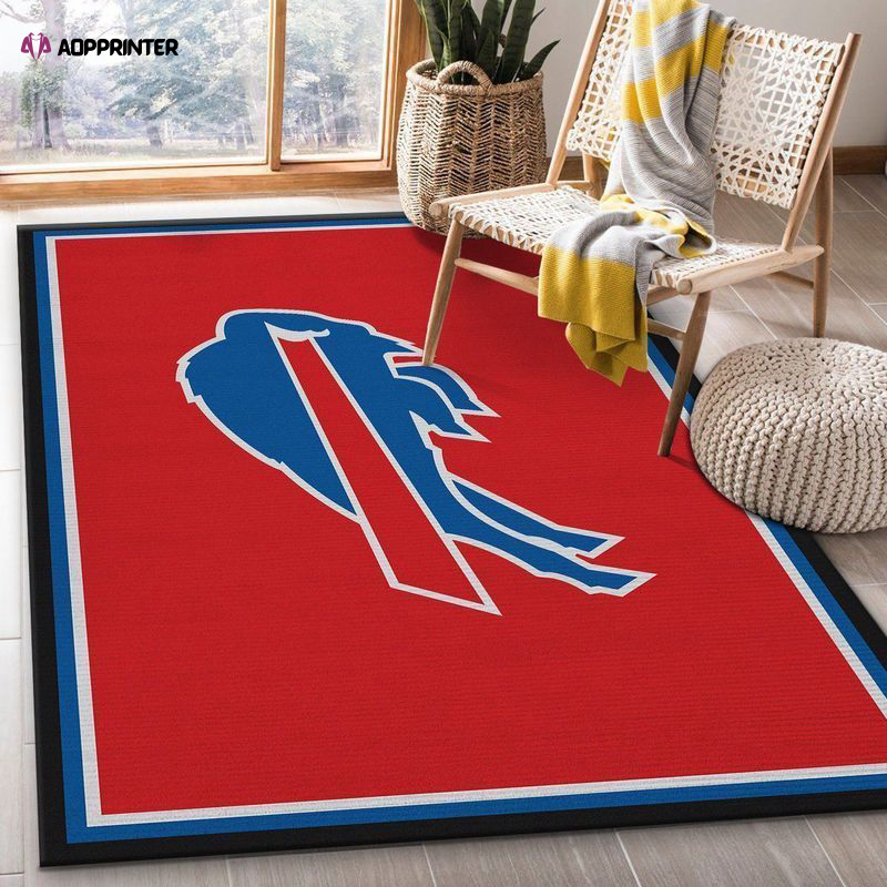 buffalo bills rug living room floor decor fan gifts 84