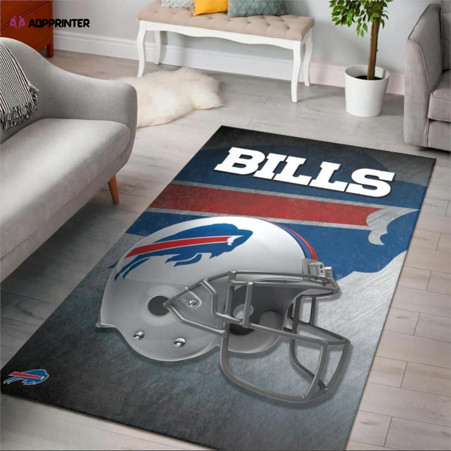 buffalo bills rug living room floor decor fan gifts 92