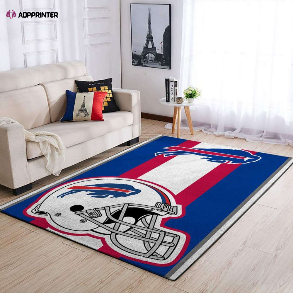 buffalo bills rug living room floor decor fan gifts 99