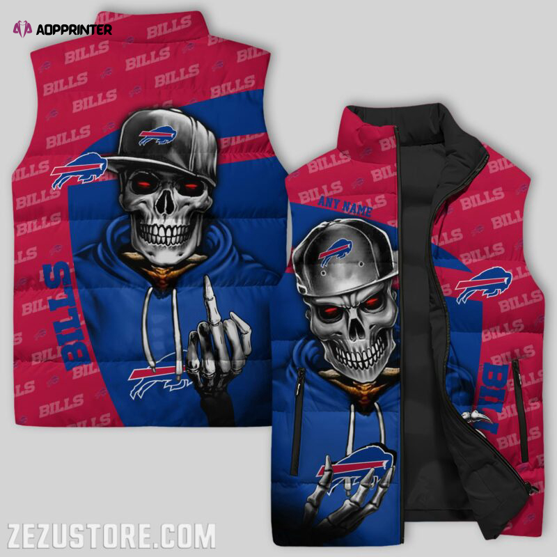 buffalo bills sleeveless puffer jacket custom for fans spj1585