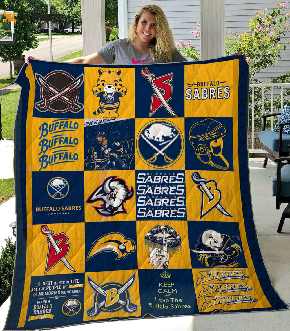 buffalo sabres 1 quilt blanket for fans home decor gift 3