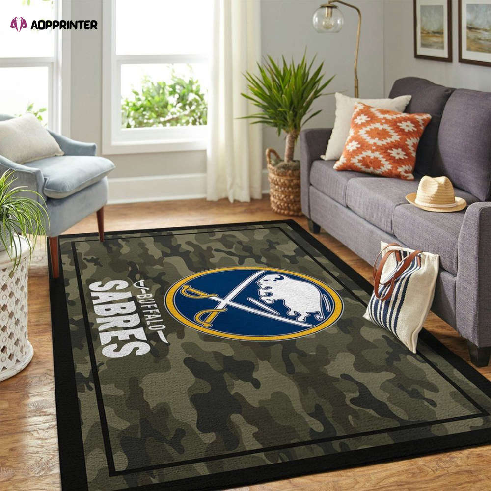 buffalo sabres rug living room floor decor fan gifts 15