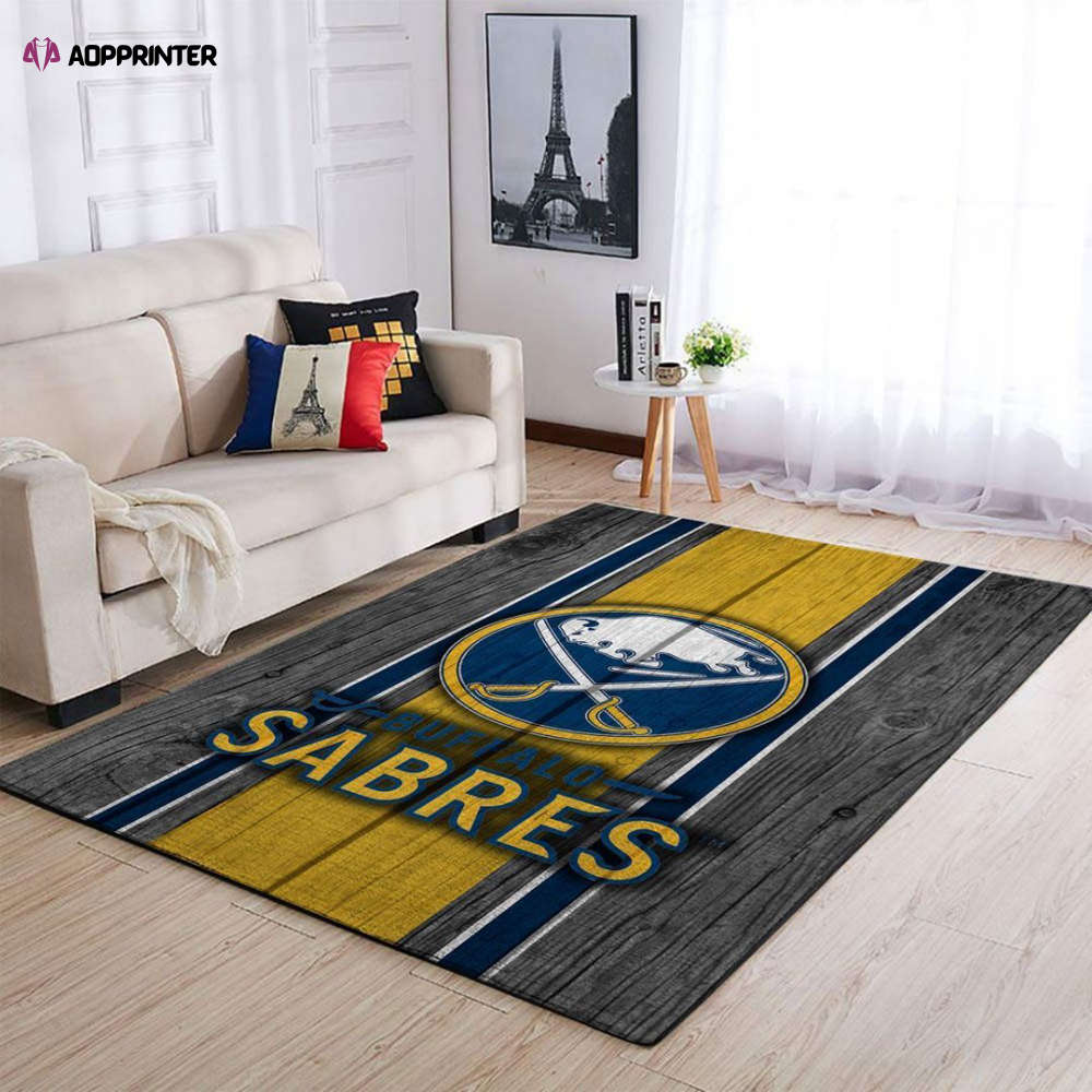 buffalo sabres rug living room floor decor fan gifts 21