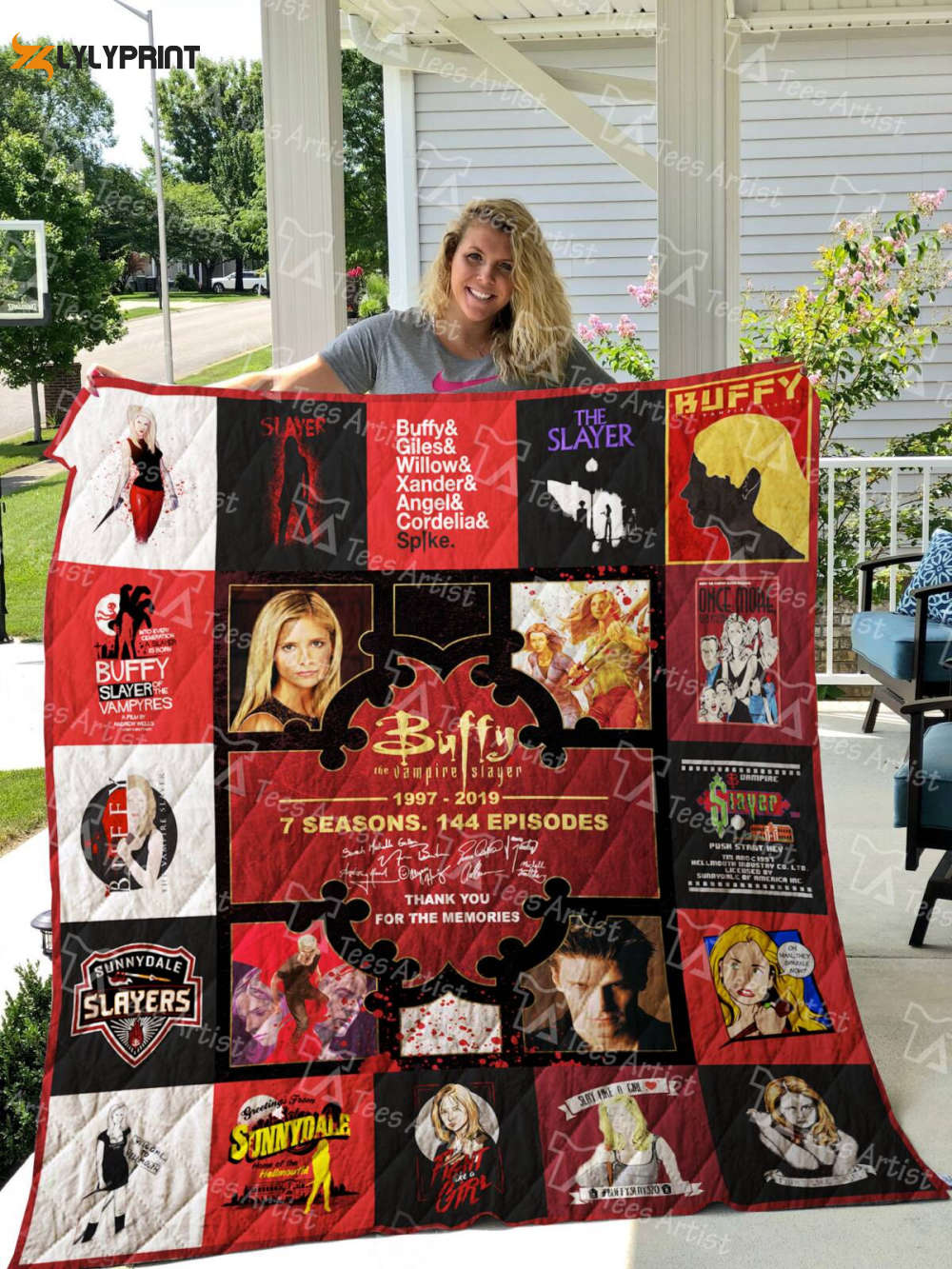 buffy the vampire slayer 3d customized quilt blanket 1