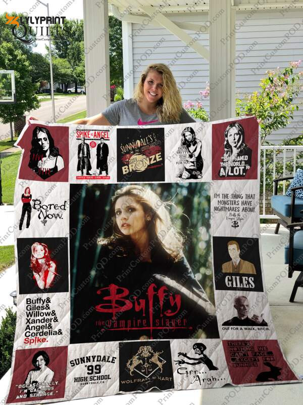 buffy the vampire slayer 3d customized quilt blanket