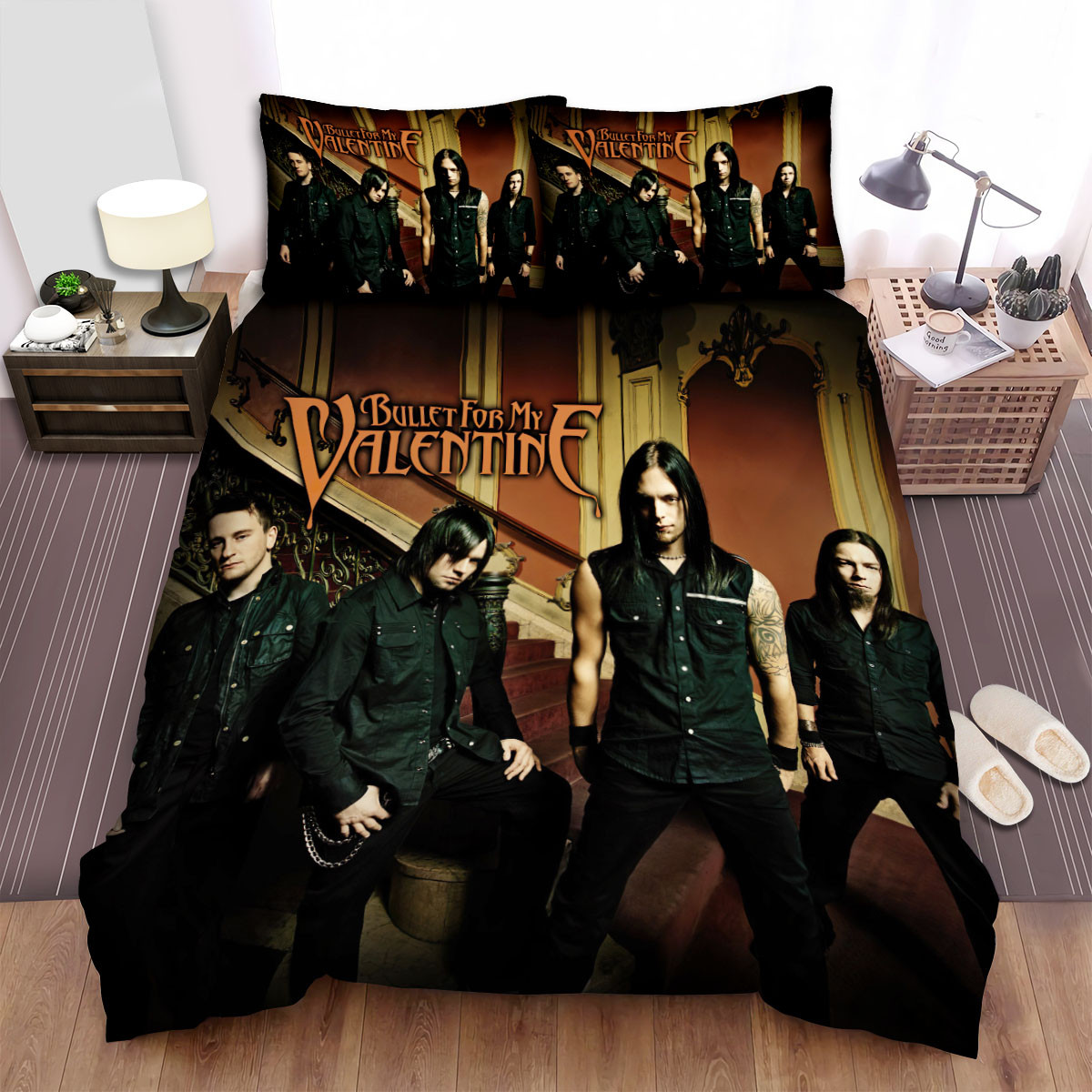 bullet for my valentine cool pose bed sheets spread comforter duvet cover bedding sets anifl