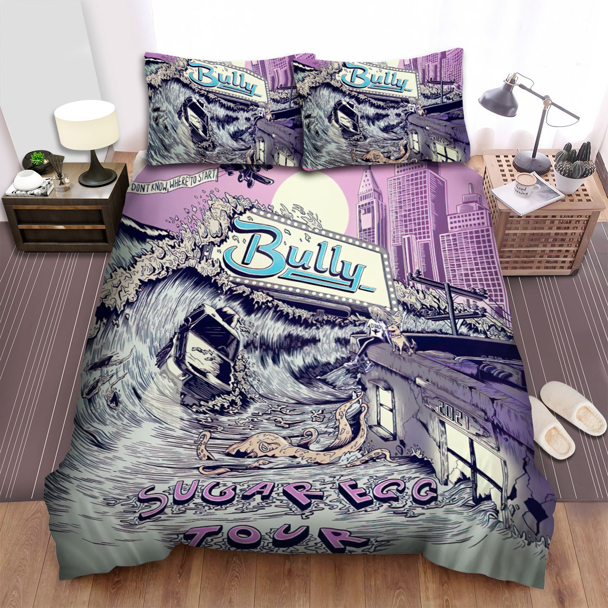 bully band sugar egg tour bed sheets spread comforter duvet cover bedding sets lxeak