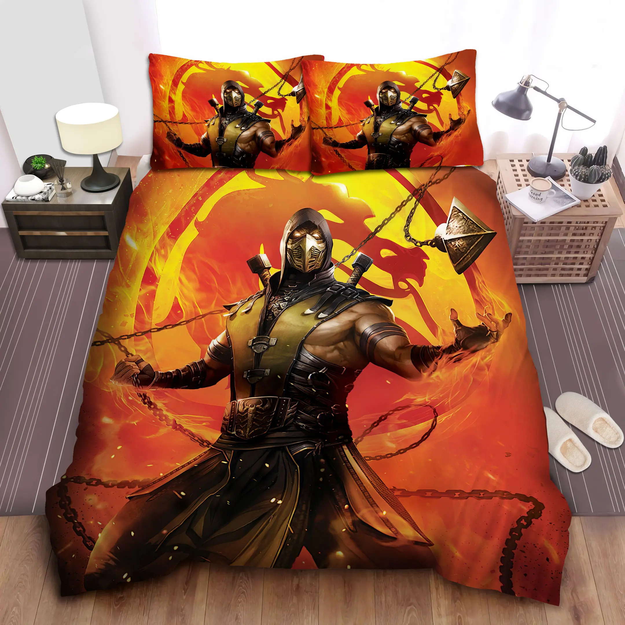burning scorpion duvet cover bedroom sets comfortable bedding sets vat7h