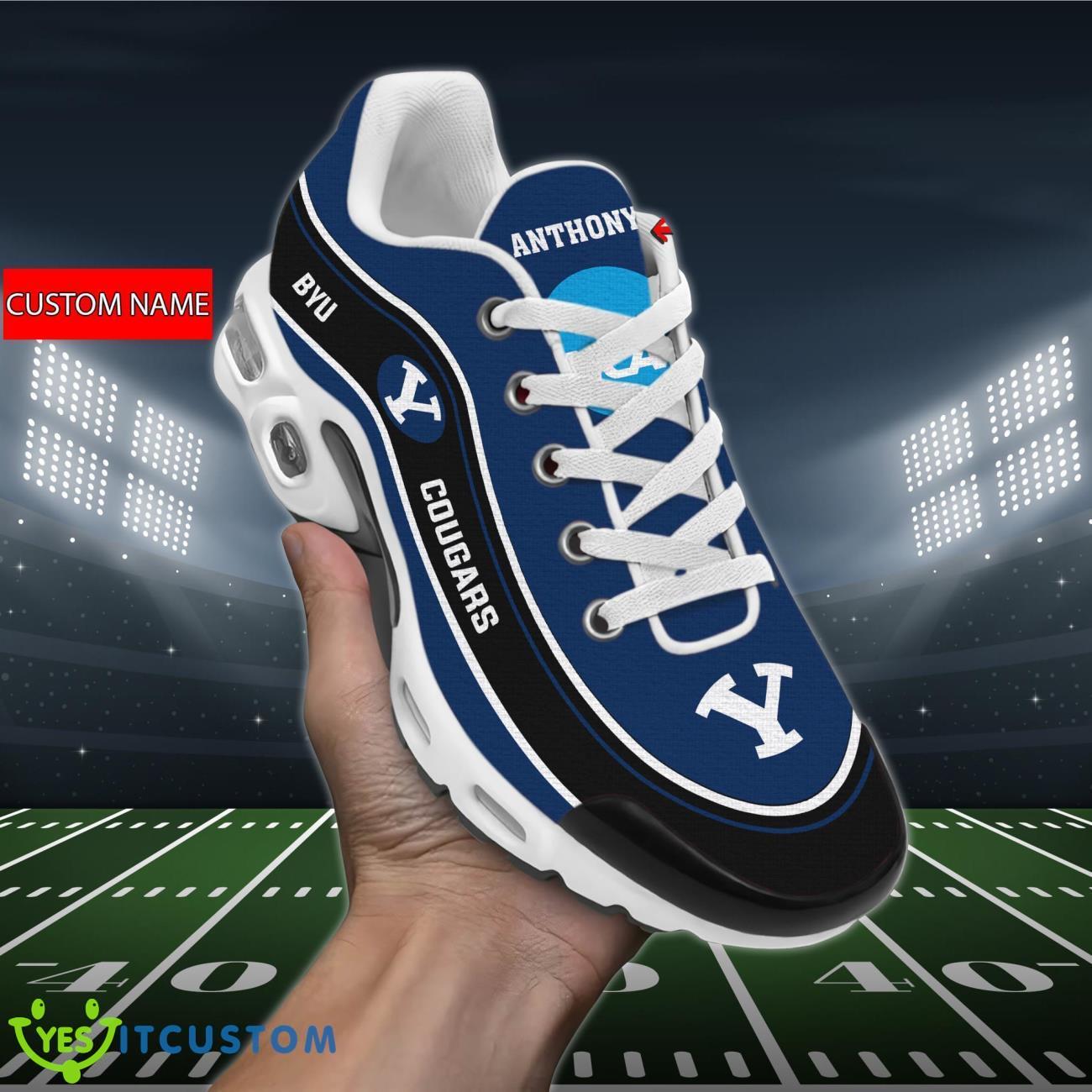 byu cougars ncaa air cushion sports shoes custom name for fans