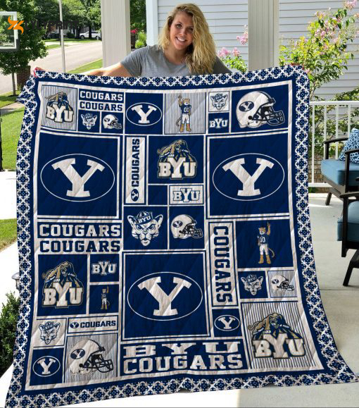 byu cougars quilt blanket 2a