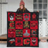 calgary flames 3 quilt blanket 1 3