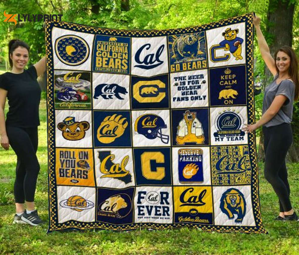 california golden bears 3 quilt blanket 2