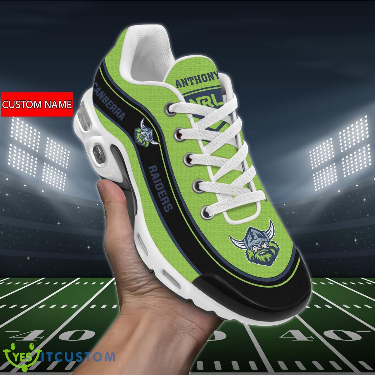 canberra raiders air cushion sports shoes custom name for fans