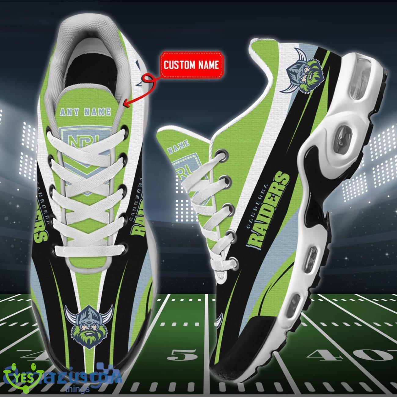 canberra raiders premium air cushion sport shoes custom name for real fans