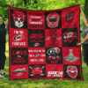 carolina hurricanes 2 quilt blanket