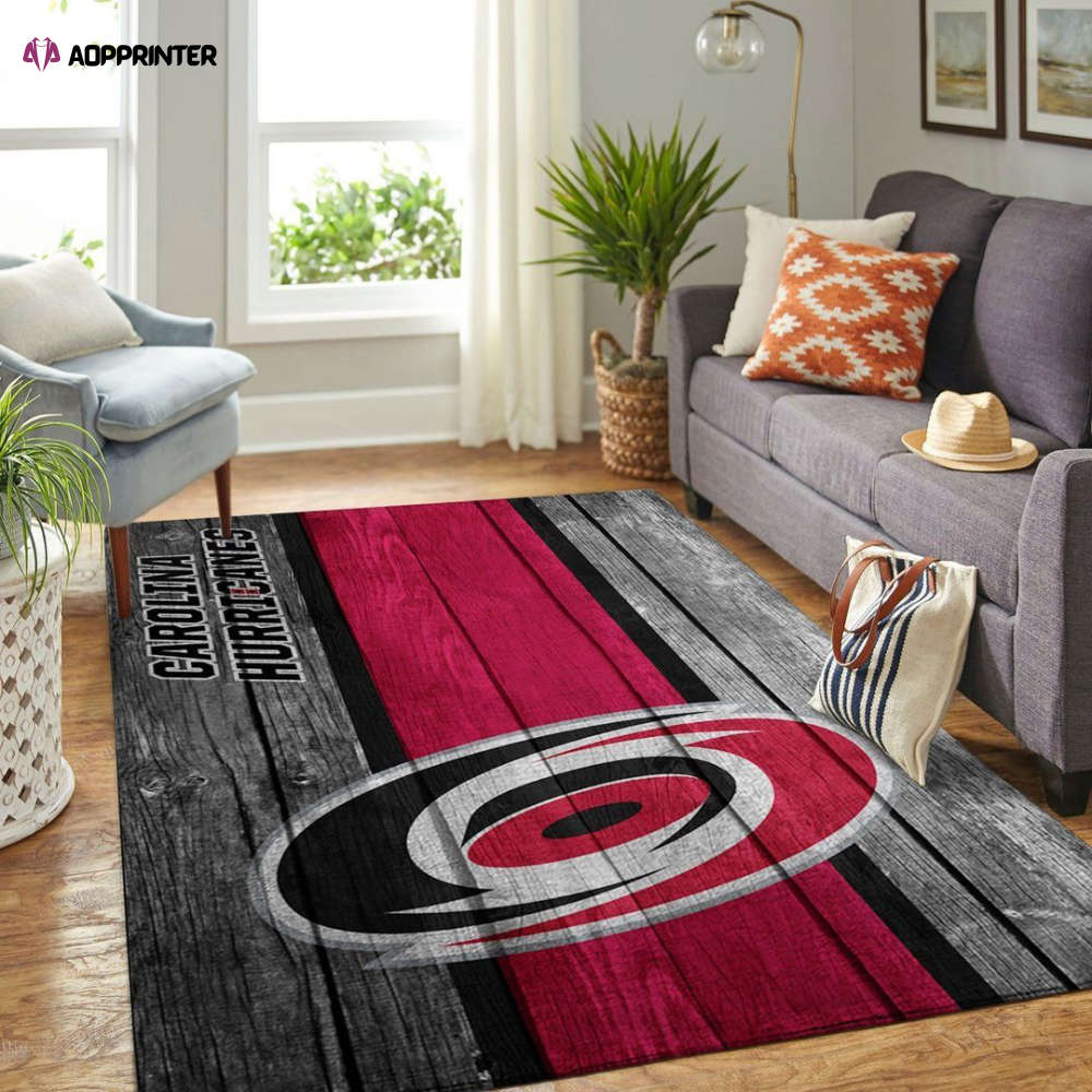 carolina hurricanes rug living room floor decor fan gifts 12