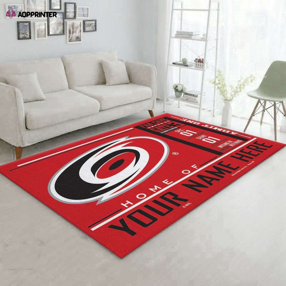 carolina hurricanes rug living room floor decor fan gifts 21