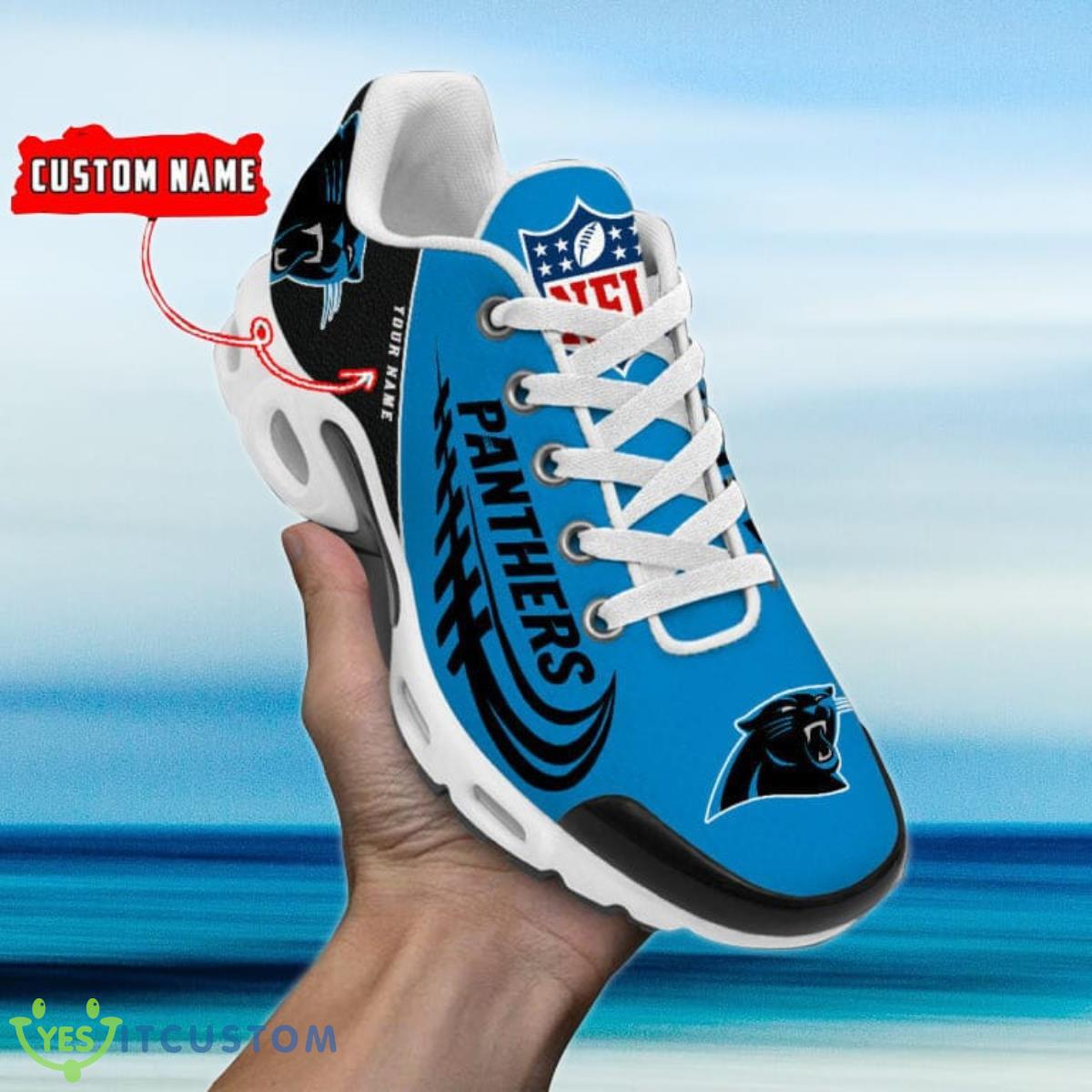 carolina panthers custom name air cushion sports shoes