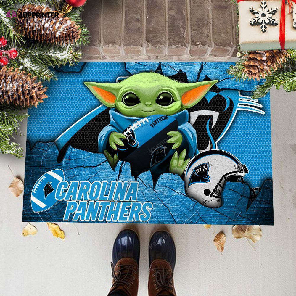 carolina panthers doormat best gift for home decor 1 1