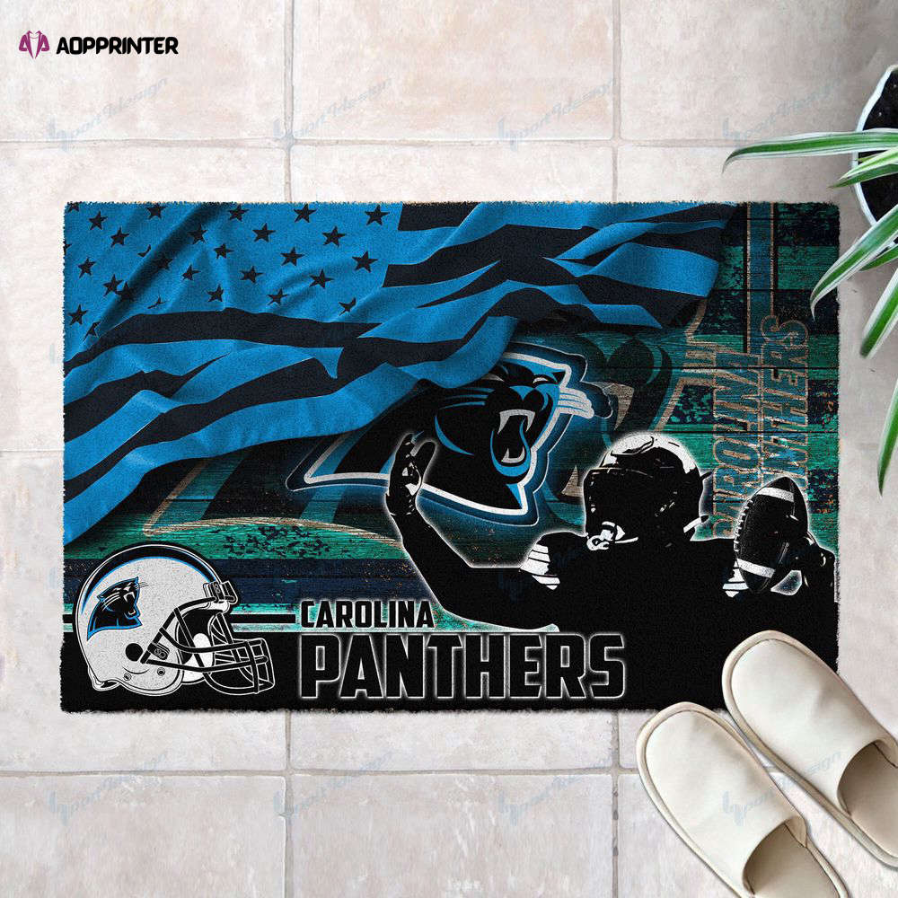 carolina panthers doormat best gift for home decor 1 2