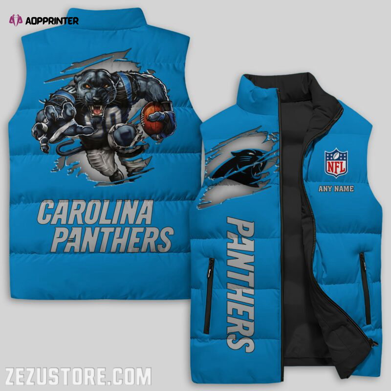 carolina panthers nfl sleeveless puffer jacket custom for fans gifts 10