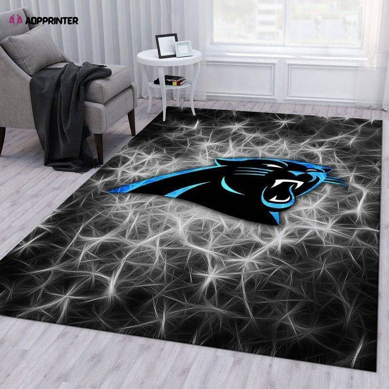 carolina panthers rug living room floor decor fan gifts 119