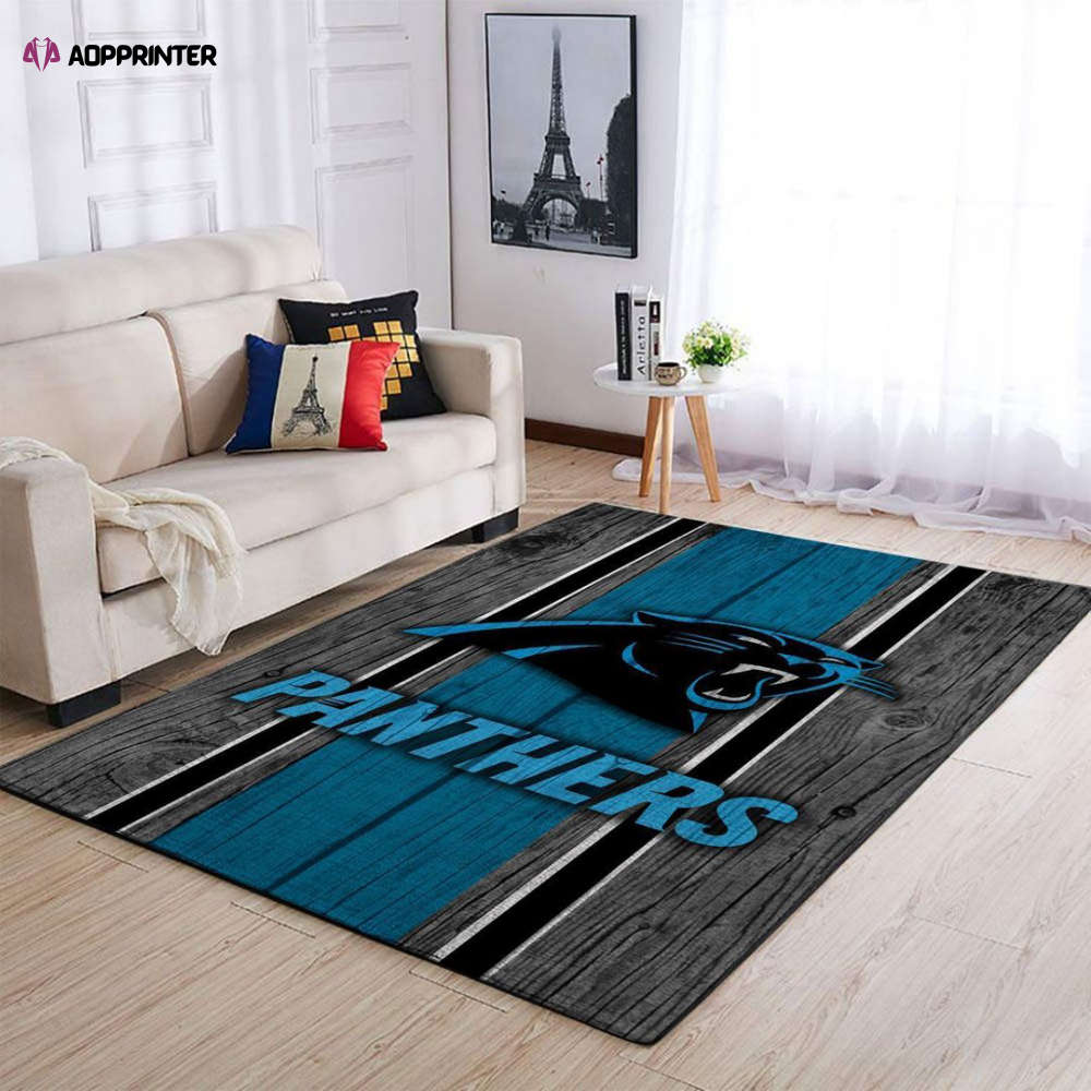 carolina panthers rug living room floor decor fan gifts 120