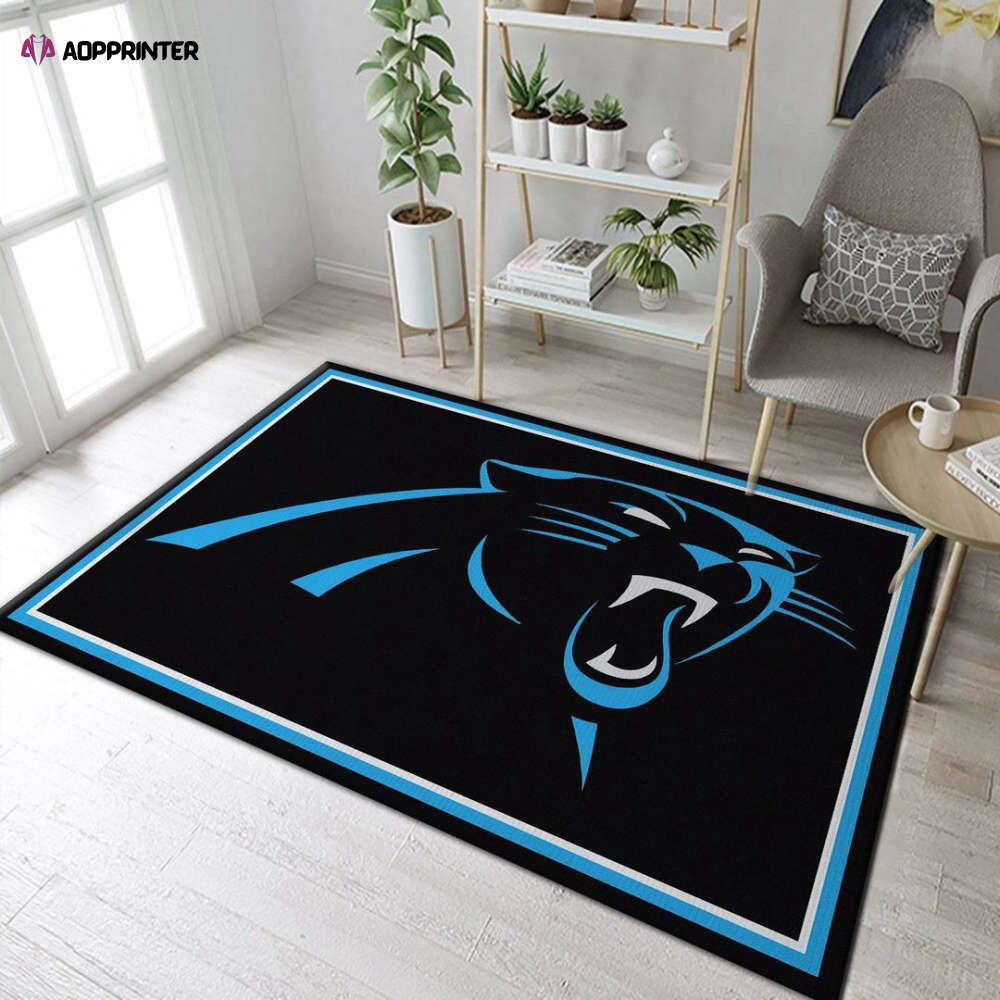 carolina panthers rug living room floor decor fan gifts 126