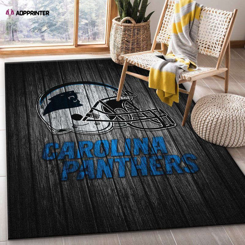 carolina panthers rug living room floor decor fan gifts 146