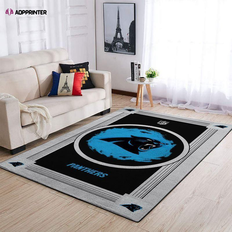 carolina panthers rug living room floor decor fan gifts 149