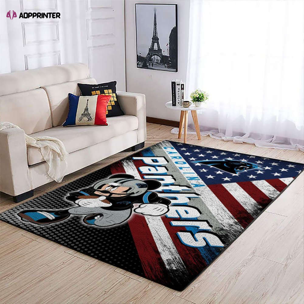 carolina panthers rug living room floor decor fan gifts 170