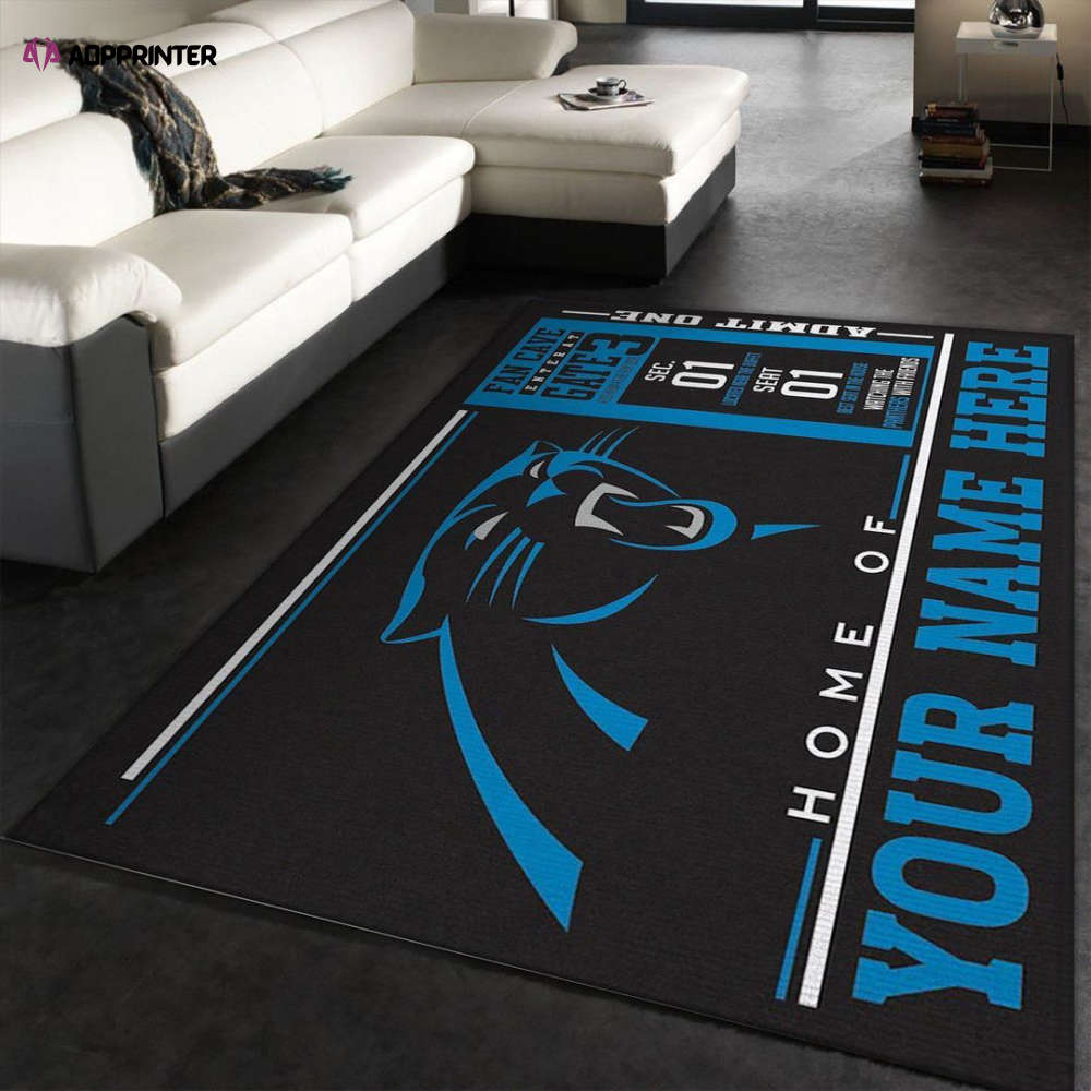 carolina panthers rug living room floor decor fan gifts 203