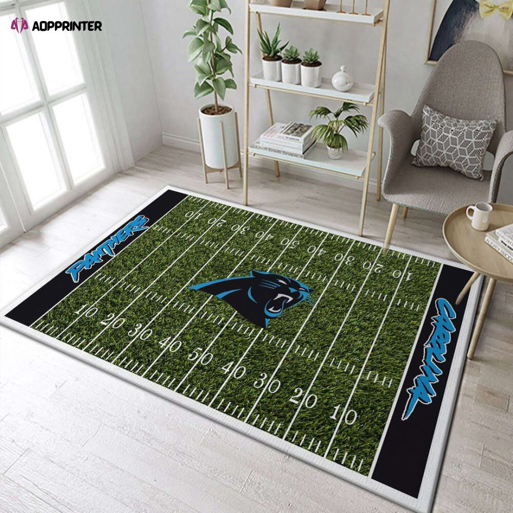 carolina panthers rug living room floor decor fan gifts 230