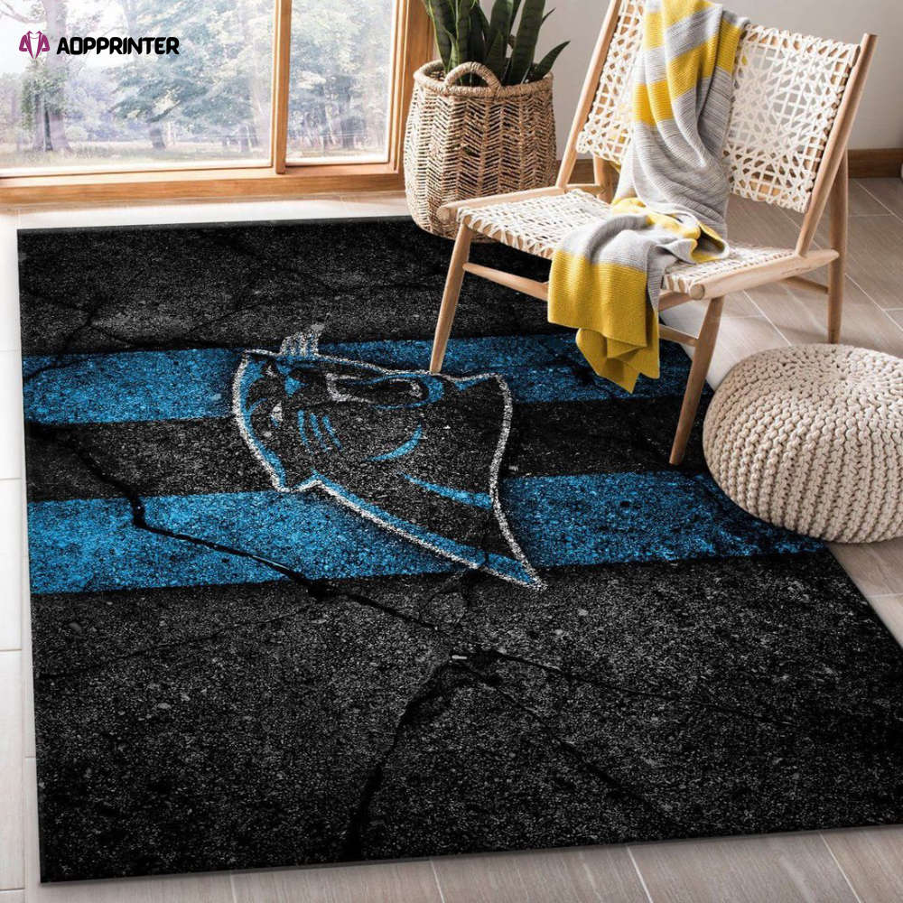 carolina panthers rug living room floor decor fan gifts 24