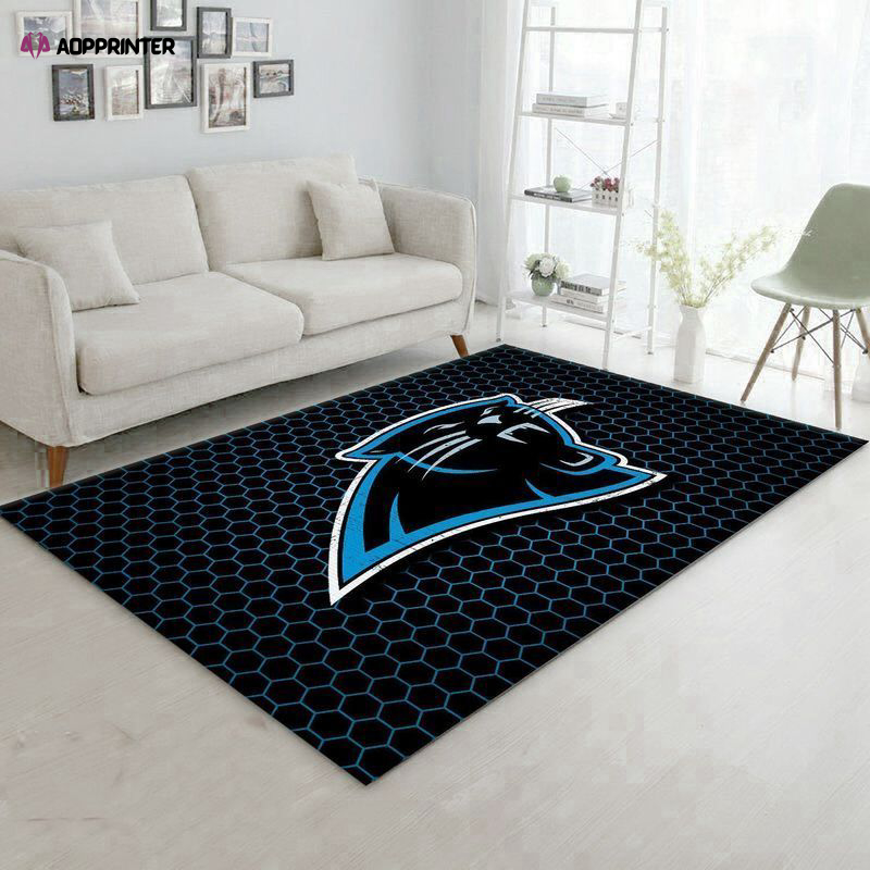 carolina panthers rug living room floor decor fan gifts 251