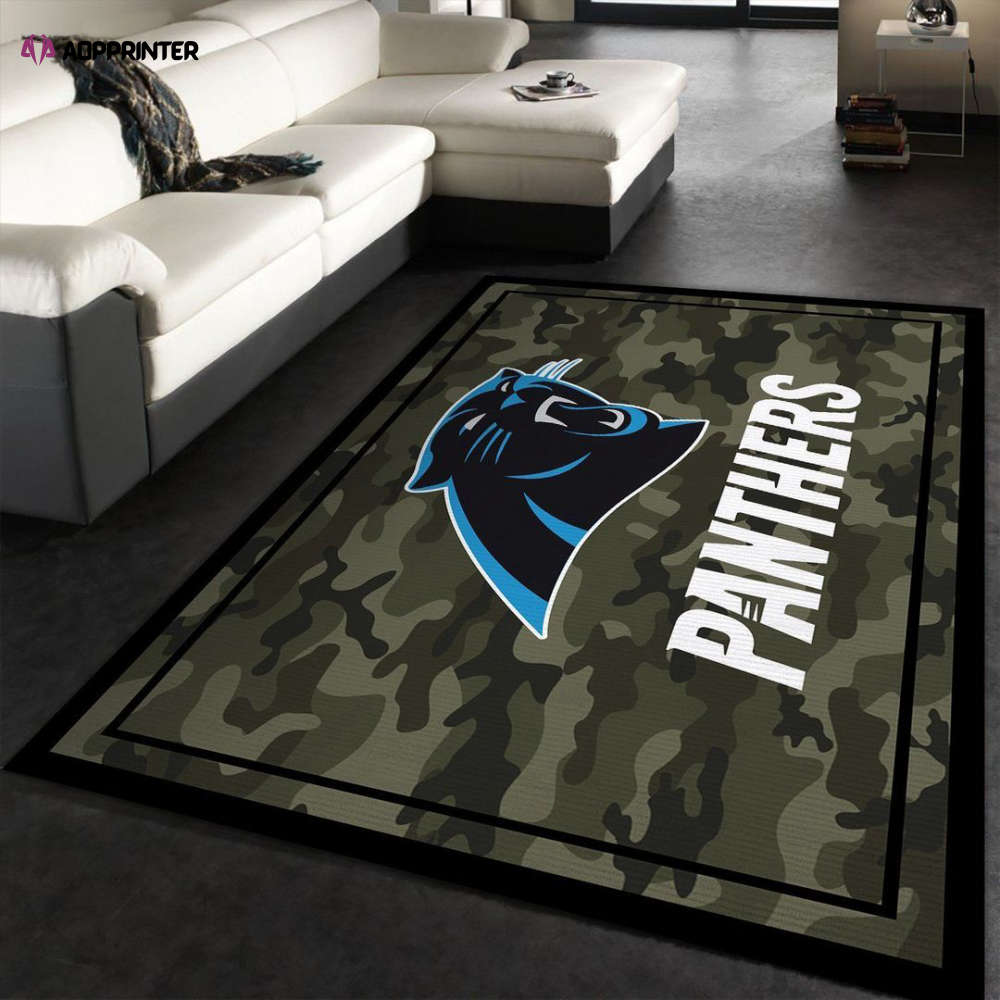 carolina panthers rug living room floor decor fan gifts 266