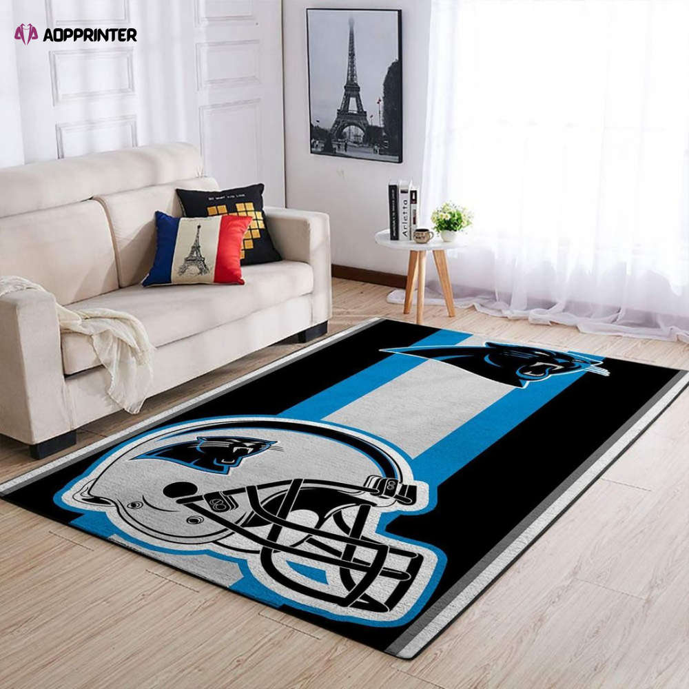 carolina panthers rug living room floor decor fan gifts 267