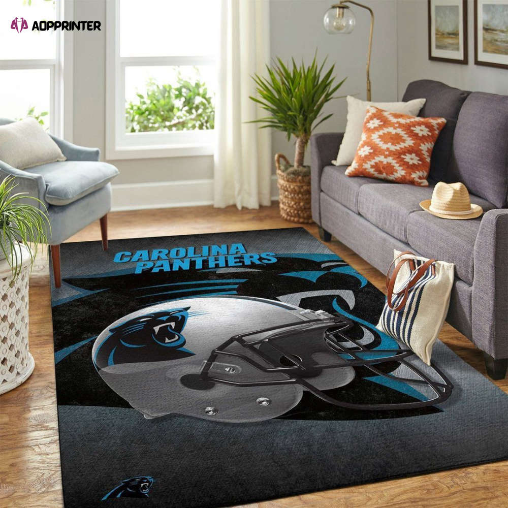 carolina panthers rug living room floor decor fan gifts 278