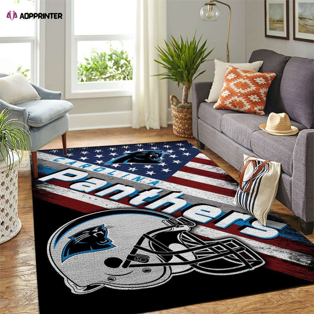 carolina panthers rug living room floor decor fan gifts 285