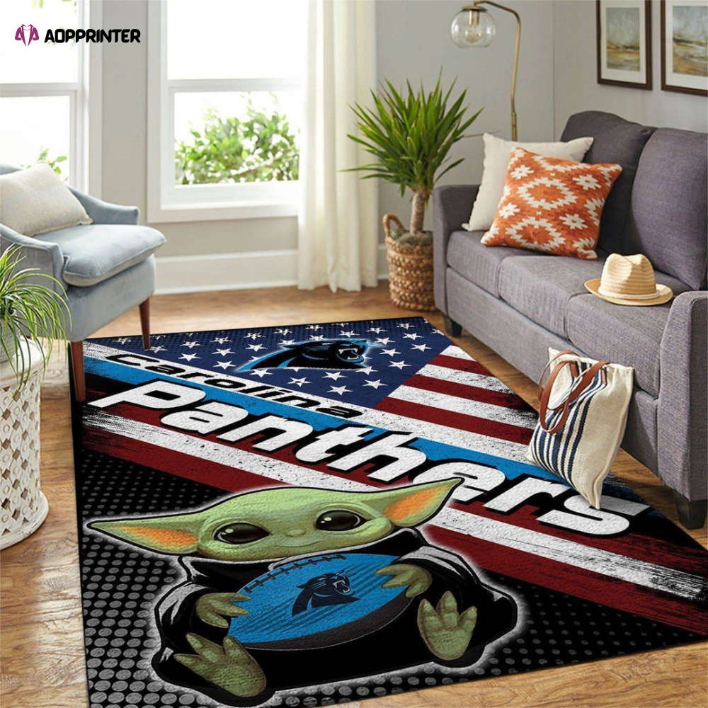 carolina panthers rug living room floor decor fan gifts 288