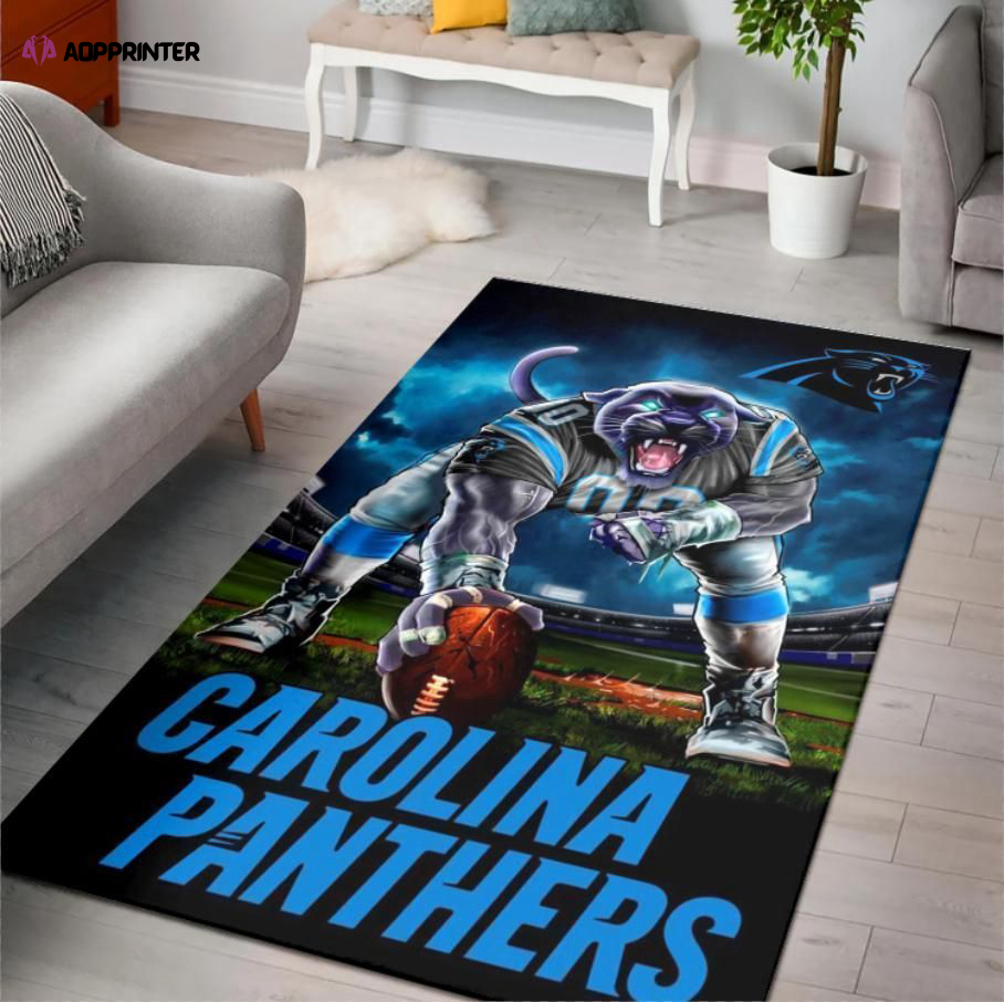 carolina panthers rug living room floor decor fan gifts 47