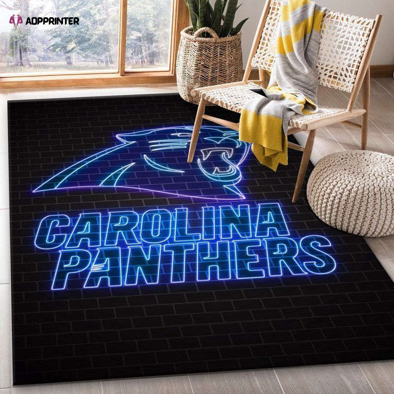 carolina panthers rug living room floor decor fan gifts 77