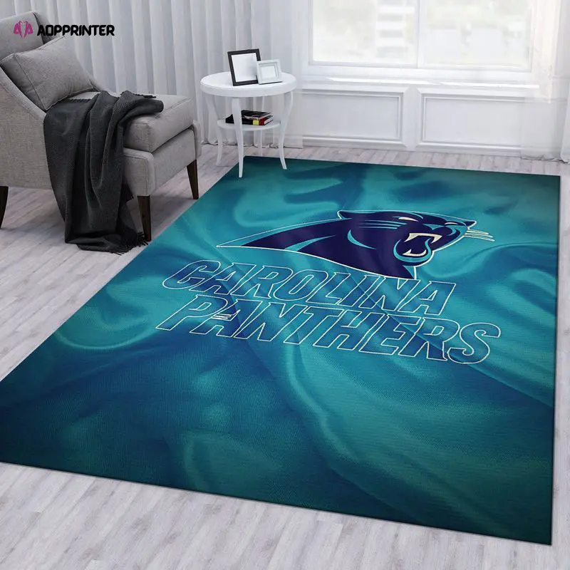carolina panthers rug living room floor decor fan gifts 95
