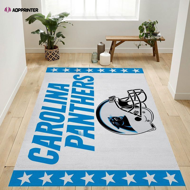 carolina panthers rug living room floor decor fan gifts 98