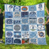 carolina tar heels 1 quilt blanket for fans home decor gift 2 3