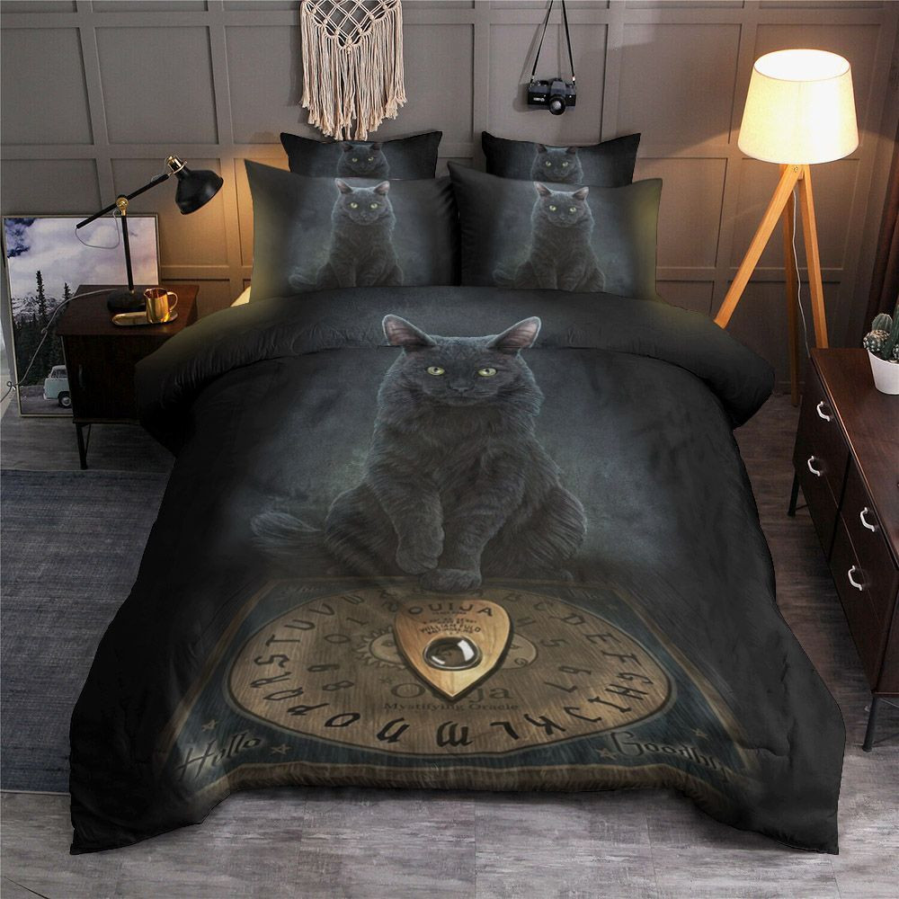 cat with ouija board duvet cover bedroom sets comfortable bedding sets 1rics