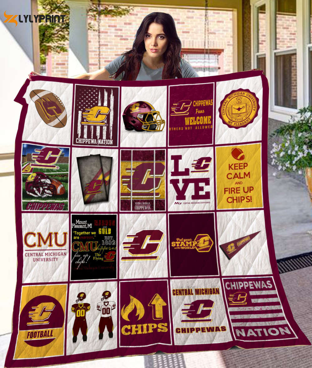 central michigan 4quilt blanket 1